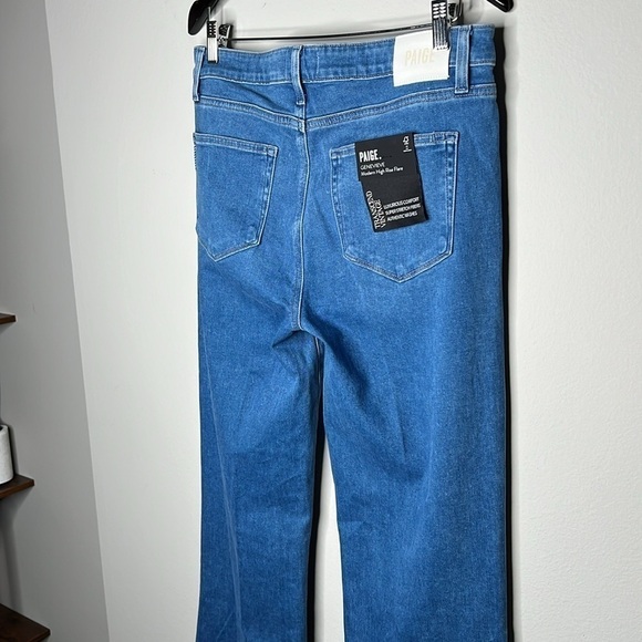 PAIGE Genevieve Modern High Rise Flare Jeans in Golden Years Size 32 NWT! - Picture 15 of 16